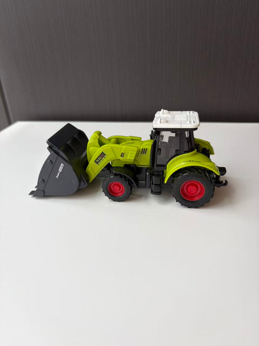 Green Compact Front Loader Model with Black Utility Bucket