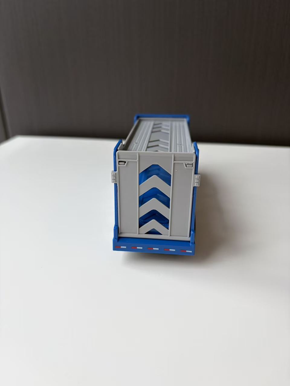 Blue Multi-Level Car Carrier Transport Truck Model